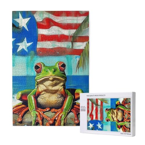 Puerto Rico Flagge Frosch Palmen Gedruckt Puzzle mit Aufbewahrungsbox Holzpuzzle für Erwachsene und Kinder 1000 Teile Familienspaß Dekoratives Spiel Puerto Rico Flagge Frosch Palmen Gedruckt Puzzle mit Aufbewahrungsbox Holzpuzzle für Erwachsene und Kinder 1000 Teile Familienspaß Dekoratives Spiel von WPUTY