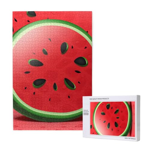 Red Watermelon Printed Jigsaw Puzzle with Storage Box, Wooden Puzzle for Adults and Kids, 1000 Pieces Family Fun Decorative Game Red Watermelon Printed Jigsaw Puzzle with Storage Box, Wooden Puzzle for Adults and Kids, 1000 Pieces Family Fun Decorative Game von WPUTY