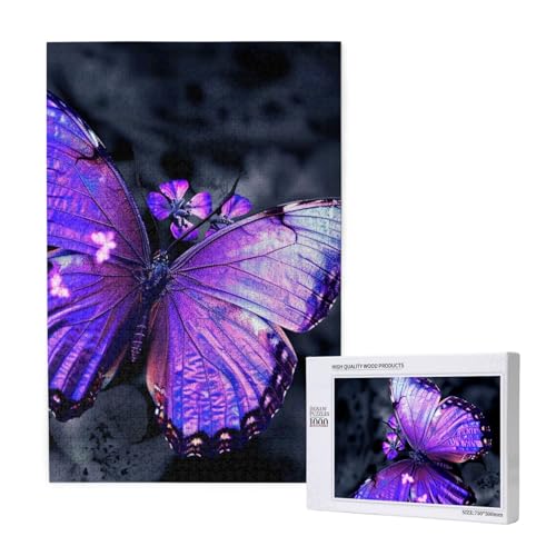Schmetterling gedruckt Puzzle mit Aufbewahrungsbox, Holzpuzzle für Erwachsene und Kinder, 1000 Teile Familienspaß, dekoratives Spiel Schmetterling gedruckt Puzzle mit Aufbewahrungsbox, Holzpuzzle für Erwachsene und Kinder, 1000 Teile Familienspaß, dekoratives Spiel von WPUTY