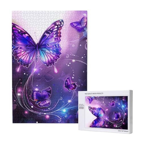 Schmetterlinge Gedrucktes Puzzle mit Aufbewahrungsbox, Holzpuzzle für Erwachsene und Kinder, 1000 Teile Familienspaß, dekoratives Spiel Schmetterlinge Gedrucktes Puzzle mit Aufbewahrungsbox, Holzpuzzle für Erwachsene und Kinder, 1000 Teile Familienspaß, dekoratives Spiel von WPUTY