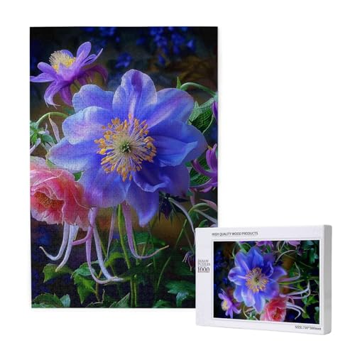 Schöne Blumen Druck gedruckt Puzzle mit Aufbewahrungsbox, Holzpuzzle für Erwachsene und Kinder, 1000 Teile Familienspaß, dekoratives Spiel Schöne Blumen Druck gedruckt Puzzle mit Aufbewahrungsbox, Holzpuzzle für Erwachsene und Kinder, 1000 Teile Familienspaß, dekoratives Spiel von WPUTY