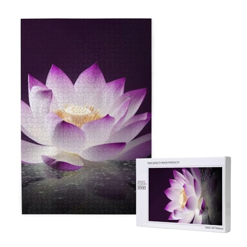 Schöne Lotusblüte gedruckt Puzzle mit Aufbewahrungsbox, Holzpuzzle für Erwachsene und Kinder, 1000 Teile Familienspaß, dekoratives Spiel Schöne Lotusblüte gedruckt Puzzle mit Aufbewahrungsbox, Holzpuzzle für Erwachsene und Kinder, 1000 Teile Familienspaß, dekoratives Spiel von WPUTY