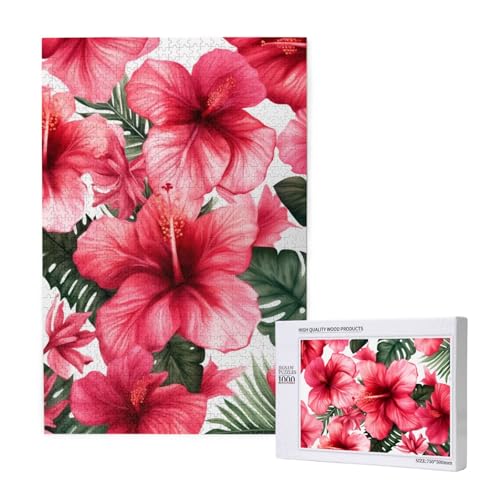Schönes Hibiskusblüten-Puzzle mit Aufbewahrungsbox, Holzpuzzle für Erwachsene und Kinder, 1000 Teile Familienspaß, dekoratives Spiel Schönes Hibiskusblüten-Puzzle mit Aufbewahrungsbox, Holzpuzzle für Erwachsene und Kinder, 1000 Teile Familienspaß, dekoratives Spiel von WPUTY