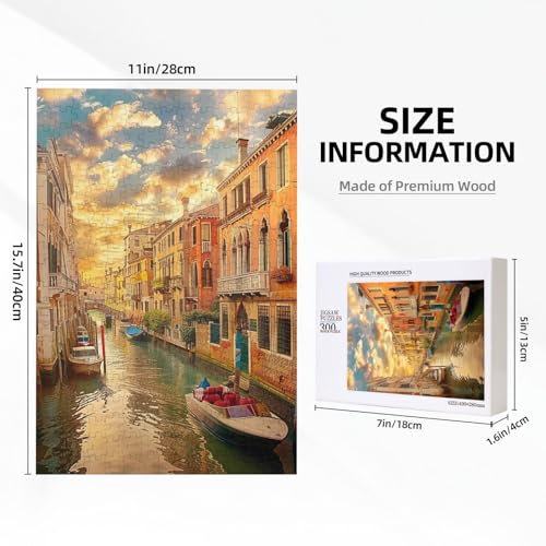 Schönes Venedig C View Printed Jigsaw Puzzle mit Aufbewahrungsbox, Holzpuzzle für Erwachsene und Kinder, 300 Teile Familienspaß, dekoratives Spiel Schönes Venedig C View Printed Jigsaw Puzzle mit Aufbewahrungsbox, Holzpuzzle für Erwachsene und Kinder, 300 Teile Familienspaß, dekoratives Spiel von WPUTY