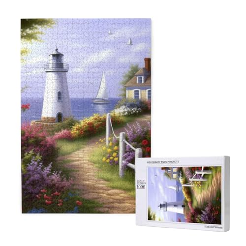 Sea Printed Jigsaw Puzzle with Storage Box, Wooden Puzzle for Adults and Kids, 1000 Pieces Family Fun Decorative Game Sea Printed Jigsaw Puzzle with Storage Box, Wooden Puzzle for Adults and Kids, 1000 Pieces Family Fun Decorative Game von WPUTY