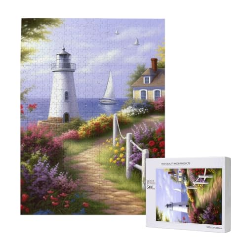 Sea Printed Jigsaw Puzzle with Storage Box, Wooden Puzzle for Adults and Kids, 500 Pieces Family Fun Decorative Game Sea Printed Jigsaw Puzzle with Storage Box, Wooden Puzzle for Adults and Kids, 500 Pieces Family Fun Decorative Game von WPUTY