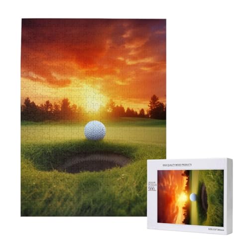 Sport Golf Ball Sonnenuntergang Baum gedruckt Jigsaw Puzzle mit Aufbewahrungsbox Holzpuzzle für Erwachsene und Kinder, 500 Teile Familie Spaß Dekoratives Spiel Sport Golf Ball Sonnenuntergang Baum gedruckt Jigsaw Puzzle mit Aufbewahrungsbox Holzpuzzle für Erwachsene und Kinder, 500 Teile Familie Spaß Dekoratives Spiel von WPUTY