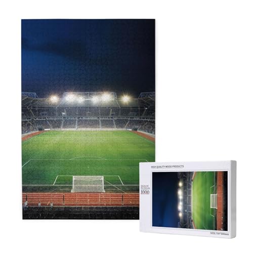 Stadion Fußball Satdium Feld Licht Nacht Gedruckt Puzzle mit Aufbewahrungsbox Holzpuzzle für Erwachsene und Kinder 1000 Teile Familienspaß Dekoratives Spiel Stadion Fußball Satdium Feld Licht Nacht Gedruckt Puzzle mit Aufbewahrungsbox Holzpuzzle für Erwachsene und Kinder 1000 Teile Familienspaß Dekoratives Spiel von WPUTY