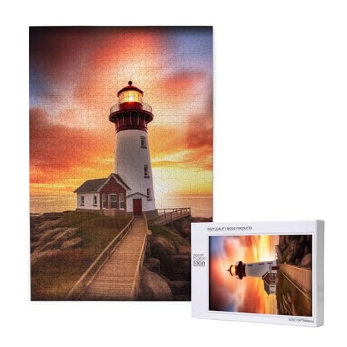 Sunset Printed Jigsaw Puzzle with Storage Box, Wooden Puzzle for Adults and Kids, 1000 Pieces Family Fun Decorative Game Sunset Printed Jigsaw Puzzle with Storage Box, Wooden Puzzle for Adults and Kids, 1000 Pieces Family Fun Decorative Game von WPUTY