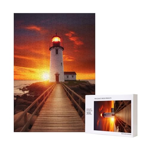Sunset at the Seaside Printed Jigsaw Puzzle with Storage Box, Wooden Puzzle for Adults and Kids, 300 Pieces Family Fun Decorative Game Sunset at the Seaside Printed Jigsaw Puzzle with Storage Box, Wooden Puzzle for Adults and Kids, 300 Pieces Family Fun Decorative Game von WPUTY