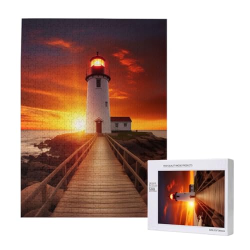 Sunset at the Seaside Printed Jigsaw Puzzle with Storage Box, Wooden Puzzle for Adults and Kids, 500 Pieces Family Fun Decorative Game Sunset at the Seaside Printed Jigsaw Puzzle with Storage Box, Wooden Puzzle for Adults and Kids, 500 Pieces Family Fun Decorative Game von WPUTY