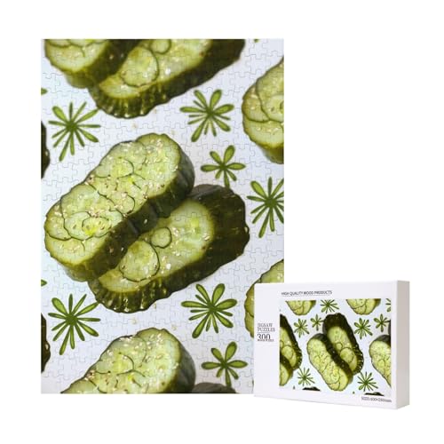Sushi Dill Pickles Bedrucktes Puzzle mit Aufbewahrungsbox, Holzpuzzle für Erwachsene und Kinder, 300 Teile Familienspaß, dekoratives Spiel Sushi Dill Pickles Bedrucktes Puzzle mit Aufbewahrungsbox, Holzpuzzle für Erwachsene und Kinder, 300 Teile Familienspaß, dekoratives Spiel von WPUTY