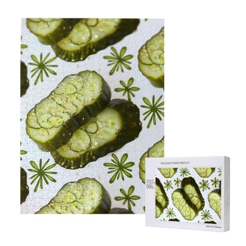 Sushi Dill Pickles Bedrucktes Puzzle mit Aufbewahrungsbox, Holzpuzzle für Erwachsene und Kinder, 500 Teile Familienspaß, dekoratives Spiel Sushi Dill Pickles Bedrucktes Puzzle mit Aufbewahrungsbox, Holzpuzzle für Erwachsene und Kinder, 500 Teile Familienspaß, dekoratives Spiel von WPUTY
