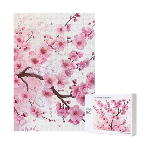 Verlockende Kirschblüten gedruckt Puzzle mit Aufbewahrungsbox, Holzpuzzle für Erwachsene und Kinder, 300 Teile Familienspaß, dekoratives Spiel Verlockende Kirschblüten gedruckt Puzzle mit Aufbewahrungsbox, Holzpuzzle für Erwachsene und Kinder, 300 Teile Familienspaß, dekoratives Spiel von WPUTY