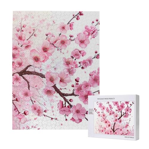 Verlockende Kirschblüten gedruckt Puzzle mit Aufbewahrungsbox, Holzpuzzle für Erwachsene und Kinder, 500 Teile Familienspaß, dekoratives Spiel Verlockende Kirschblüten gedruckt Puzzle mit Aufbewahrungsbox, Holzpuzzle für Erwachsene und Kinder, 500 Teile Familienspaß, dekoratives Spiel von WPUTY