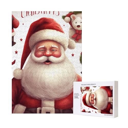 Weihnachten Santa Claus Printed Jigsaw Puzzle mit Aufbewahrungsbox, Holzpuzzle für Erwachsene und Kinder, 300 Teile Familie Spaß Dekoratives Spiel Weihnachten Santa Claus Printed Jigsaw Puzzle mit Aufbewahrungsbox, Holzpuzzle für Erwachsene und Kinder, 300 Teile Familie Spaß Dekoratives Spiel von WPUTY