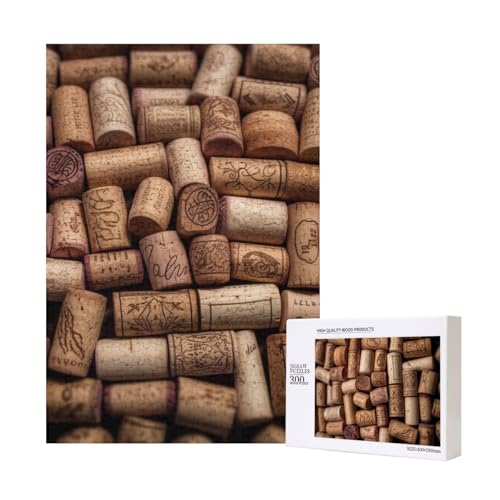Weinkorken bedrucktes Puzzle mit Aufbewahrungsbox, Holzpuzzle für Erwachsene und Kinder, 300 Teile Familienspaß, dekoratives Spiel Weinkorken bedrucktes Puzzle mit Aufbewahrungsbox, Holzpuzzle für Erwachsene und Kinder, 300 Teile Familienspaß, dekoratives Spiel von WPUTY