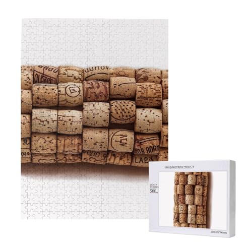 Weinkorken bedrucktes Puzzle mit Aufbewahrungsbox, Holzpuzzle für Erwachsene und Kinder, 500 Teile Familienspaß, dekoratives Spiel Weinkorken bedrucktes Puzzle mit Aufbewahrungsbox, Holzpuzzle für Erwachsene und Kinder, 500 Teile Familienspaß, dekoratives Spiel von WPUTY