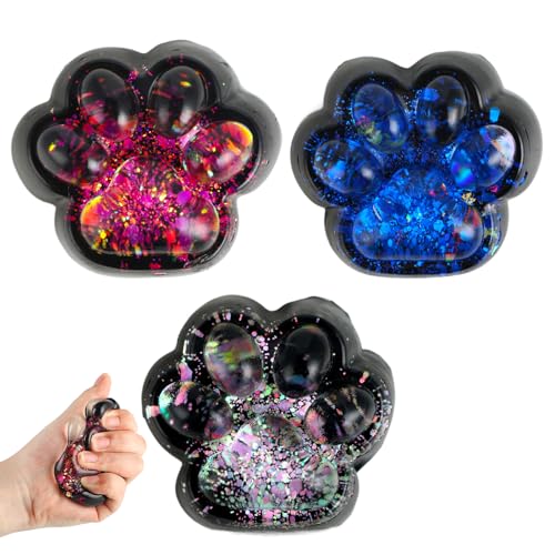 WQDD STANPET Squishy Katzenpfoten 3 Stück - Extra Weiche Anti Stress Bälle für Kinder und Erwachsene, Süße Pfoten Quetschspielzeuge mit Realistischem Design, Fidget Toys gegen Angst & Unruhe WQDD STANPET Squishy Katzenpfoten 3 Stück - Extra Weiche Anti Stress Bälle für Kinder und Erwachsene, Süße Pfoten Quetschspielzeuge mit Realistischem Design, Fidget Toys gegen Angst & Unruhe von WQDD STANPET