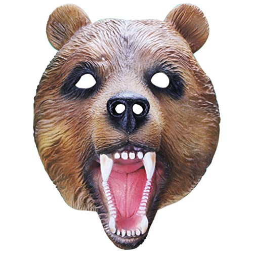 WQFTFO Braunbär-Maske, Party, Vollgesichtsabdeckung, Halloween, Cosplay, Requisite WQFTFO Braunbär-Maske, Party, Vollgesichtsabdeckung, Halloween, Cosplay, Requisite von WQFTFO
