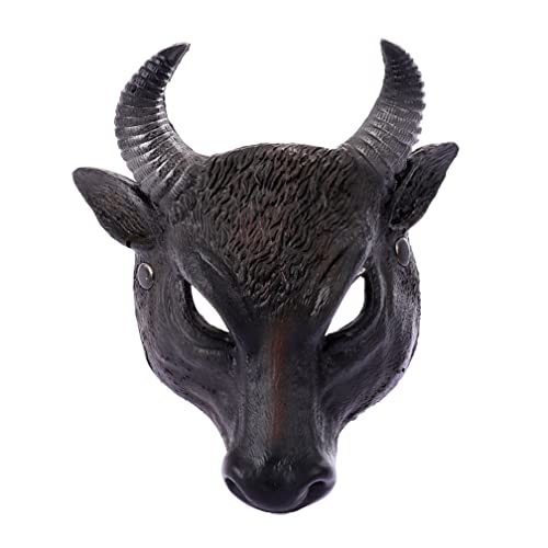 WQFTFO Buffalo Maske PU Schaum Halbgesichtsabdeckung Halloween Cosplay Party Prop von WQFTFO
