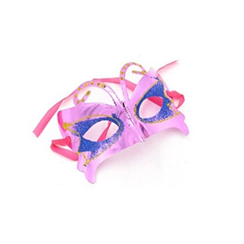 WQFTFO Bunte Schmetterlingsmaske, Weihnachtsfeier, halbe Gesichtsbedeckung, Halloween, Cosplay, Show, Requisite von WQFTFO