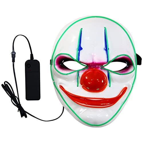 WQFTFO Clown-Maske, Halloween, Kunststoff, Vollgesichtsabdeckung, Cosplay, Tanzrequisite WQFTFO Clown-Maske, Halloween, Kunststoff, Vollgesichtsabdeckung, Cosplay, Tanzrequisite von WQFTFO