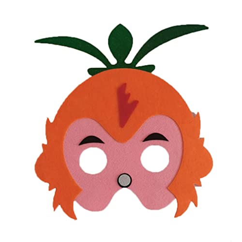 WQFTFO DIY Kürbismaske Filz Halbgesichtsabdeckung Halloween Cosplay Requisite für Kinder von WQFTFO