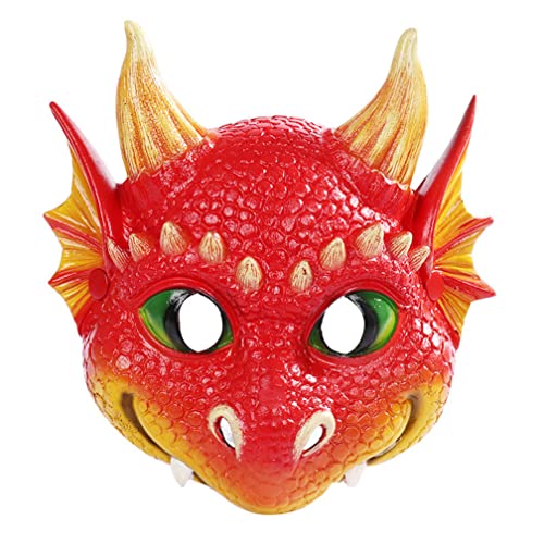 WQFTFO Drachenmaske Party Vollgesichtsabdeckung Halloween Kindertag Show Party Prop für Kinder WQFTFO Drachenmaske Party Vollgesichtsabdeckung Halloween Kindertag Show Party Prop für Kinder von WQFTFO