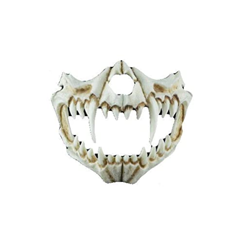 WQFTFO Dragon Fierce Tiger Maske Harz Halbgesichtsabdeckung Halloween Cosplay Prop WQFTFO Dragon Fierce Tiger Maske Harz Halbgesichtsabdeckung Halloween Cosplay Prop von WQFTFO