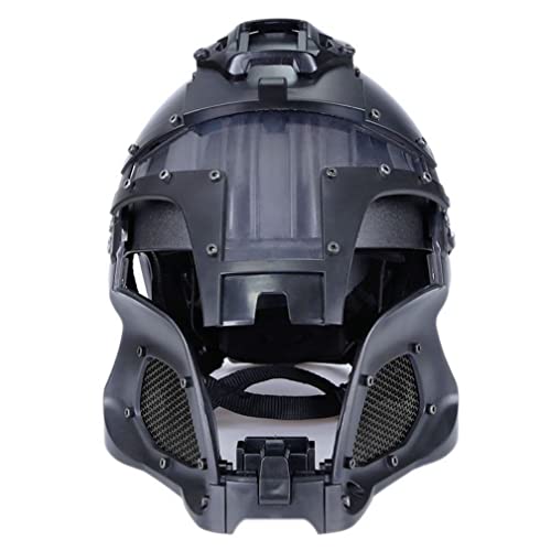 WQFTFO Eiserne Samurai Maske Horror Vollgesichtsmaske Kostüm Spiel Gesichtsbedeckung für Halloween WQFTFO Eiserne Samurai Maske Horror Vollgesichtsmaske Kostüm Spiel Gesichtsbedeckung für Halloween von WQFTFO