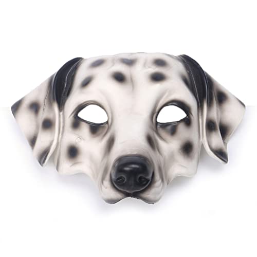 WQFTFO Gepunktete Hundemaske, Tier-Cosplay-Gesichtsbedeckung, Halloween-Show-Requisite WQFTFO Gepunktete Hundemaske, Tier-Cosplay-Gesichtsbedeckung, Halloween-Show-Requisite von WQFTFO