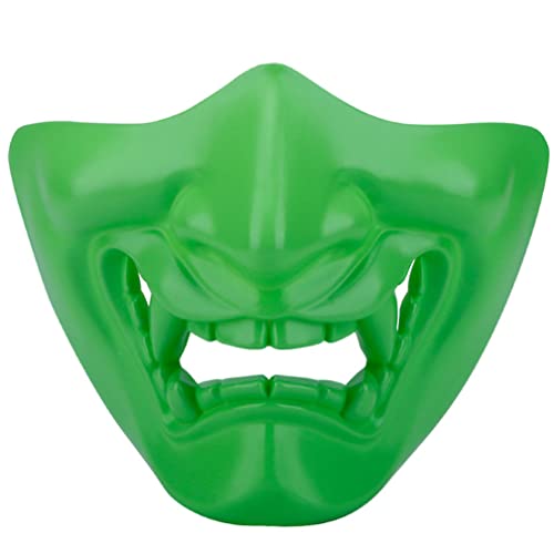 WQFTFO Ghost Mask Green Half Face Cover Costume Play Face Cover for Halloween WQFTFO Ghost Mask Green Half Face Cover Costume Play Face Cover for Halloween von WQFTFO