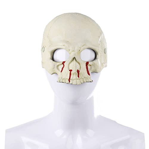 WQFTFO Gruselige Skelettmaske, halbe Gesichtsabdeckung, Halloween, Cosplay, Party-Requisite WQFTFO Gruselige Skelettmaske, halbe Gesichtsabdeckung, Halloween, Cosplay, Party-Requisite von WQFTFO