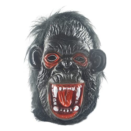 WQFTFO Gruseliger Affen-Maske, Vinyl, Vollgesichtsabdeckung, Halloween, Cosplay, Kostüm, Spielrequisite WQFTFO Gruseliger Affen-Maske, Vinyl, Vollgesichtsabdeckung, Halloween, Cosplay, Kostüm, Spielrequisite von WQFTFO