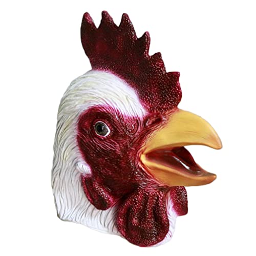 WQFTFO Hahn-Kopf-Maske für Halloween, Cosplay, Requisite, Party, Vollgesichtsabdeckung WQFTFO Hahn-Kopf-Maske für Halloween, Cosplay, Requisite, Party, Vollgesichtsabdeckung von WQFTFO