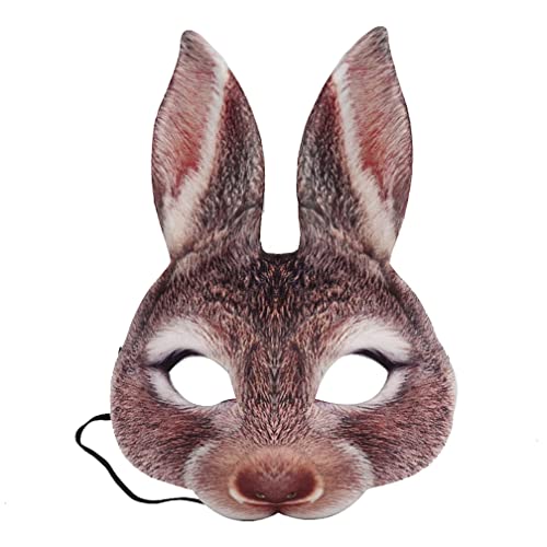 WQFTFO Hasenmaske EVA Halbgesichtsabdeckung Karneval Cosplay Party Prop WQFTFO Hasenmaske EVA Halbgesichtsabdeckung Karneval Cosplay Party Prop von WQFTFO