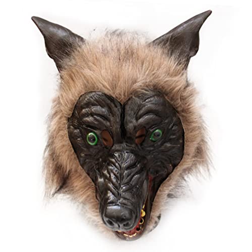 WQFTFO Horror Wolf mit Haarhaube Party Vollgesichtsabdeckung WQFTFO Horror Wolf mit Haarhaube Party Vollgesichtsabdeckung von WQFTFO