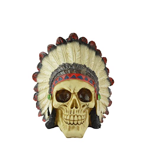 WQFTFO Indische Skelett-Maske, Harz, Vollgesichtsabdeckung, Halloween, Cosplay, Custome-Requisite WQFTFO Indische Skelett-Maske, Harz, Vollgesichtsabdeckung, Halloween, Cosplay, Custome-Requisite von WQFTFO