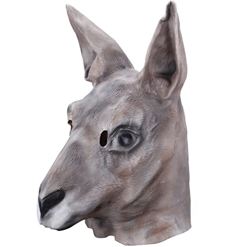 WQFTFO Känguru-Maske, Party, Vollgesichtsabdeckung, Halloween-Kostüm-Requisite WQFTFO Känguru-Maske, Party, Vollgesichtsabdeckung, Halloween-Kostüm-Requisite von WQFTFO