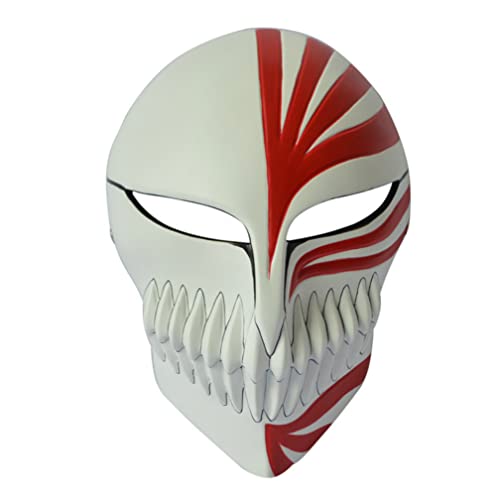 WQFTFO Kurosaki Ichigo Bleachs Maske Harz Vollgesichtsabdeckung Halloween Cosplay Kostüm Spielrequisite WQFTFO Kurosaki Ichigo Bleachs Maske Harz Vollgesichtsabdeckung Halloween Cosplay Kostüm Spielrequisite von WQFTFO