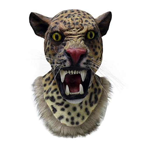 WQFTFO Leopardenmaske Halloween Cosplay Prop Party Vollgesichtsabdeckung WQFTFO Leopardenmaske Halloween Cosplay Prop Party Vollgesichtsabdeckung von WQFTFO