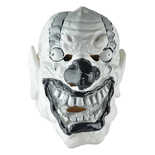 WQFTFO Lustige Clown-Skelett-Maske, Vinyl, Vollgesichtsabdeckung, Halloween-Cosplay-Requisite WQFTFO Lustige Clown-Skelett-Maske, Vinyl, Vollgesichtsabdeckung, Halloween-Cosplay-Requisite von WQFTFO