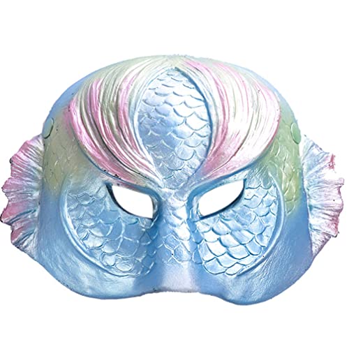WQFTFO Merman Maske Party Halbgesichtsabdeckung Halloween Cosplay Requisite WQFTFO Merman Maske Party Halbgesichtsabdeckung Halloween Cosplay Requisite von WQFTFO
