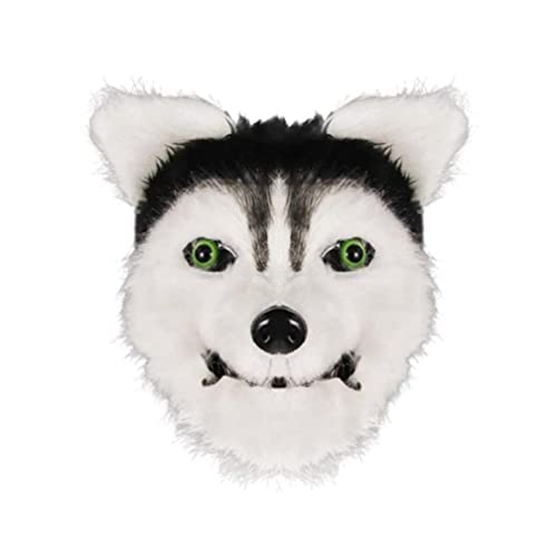 WQFTFO Mund bewegliche Huskie Maske Plüsch Vollgesichtsabdeckung Halloween Party Kostüm Requisite WQFTFO Mund bewegliche Huskie Maske Plüsch Vollgesichtsabdeckung Halloween Party Kostüm Requisite von WQFTFO