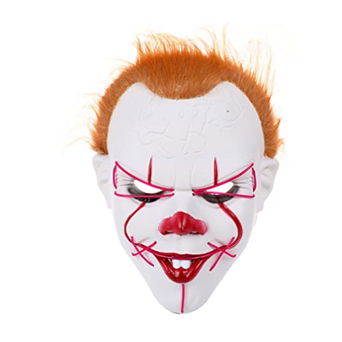 WQFTFO Out Of Dark Clown Maske PP Vollgesichtsmaske Kostüm Spiel Gesichtsbedeckung für Halloween WQFTFO Out Of Dark Clown Maske PP Vollgesichtsmaske Kostüm Spiel Gesichtsbedeckung für Halloween von WQFTFO