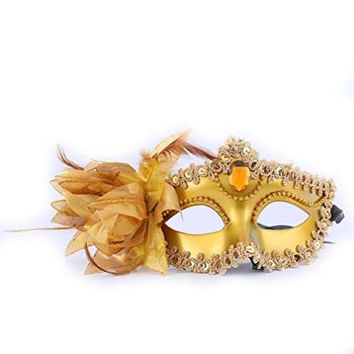 WQFTFO Paillette Maske Kunststoff Halbgesichtsmaske Cosplay Prinzessin Maske WQFTFO Paillette Maske Kunststoff Halbgesichtsmaske Cosplay Prinzessin Maske von WQFTFO