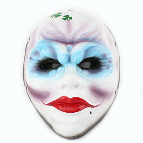 WQFTFO Paydays Maske Cosplay Jokerss Vollgesichtsabdeckung Kostüm Spielrequisite WQFTFO Paydays Maske Cosplay Jokerss Vollgesichtsabdeckung Kostüm Spielrequisite von WQFTFO