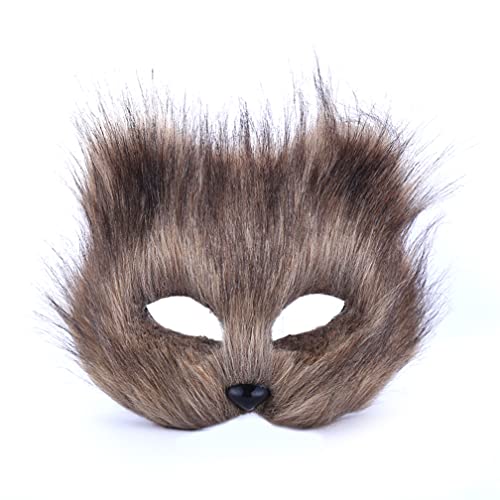WQFTFO Pelz-Fuchsmaske, Kunststoff, halbe Gesichtsabdeckung, Show Cosplay Prop WQFTFO Pelz-Fuchsmaske, Kunststoff, halbe Gesichtsabdeckung, Show Cosplay Prop von WQFTFO