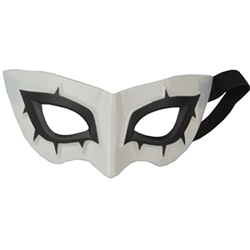 WQFTFO Persona Jokerss Maske Kunststoff Halbgesichtsmaske für Halloween Maskerade Ball WQFTFO Persona Jokerss Maske Kunststoff Halbgesichtsmaske für Halloween Maskerade Ball von WQFTFO